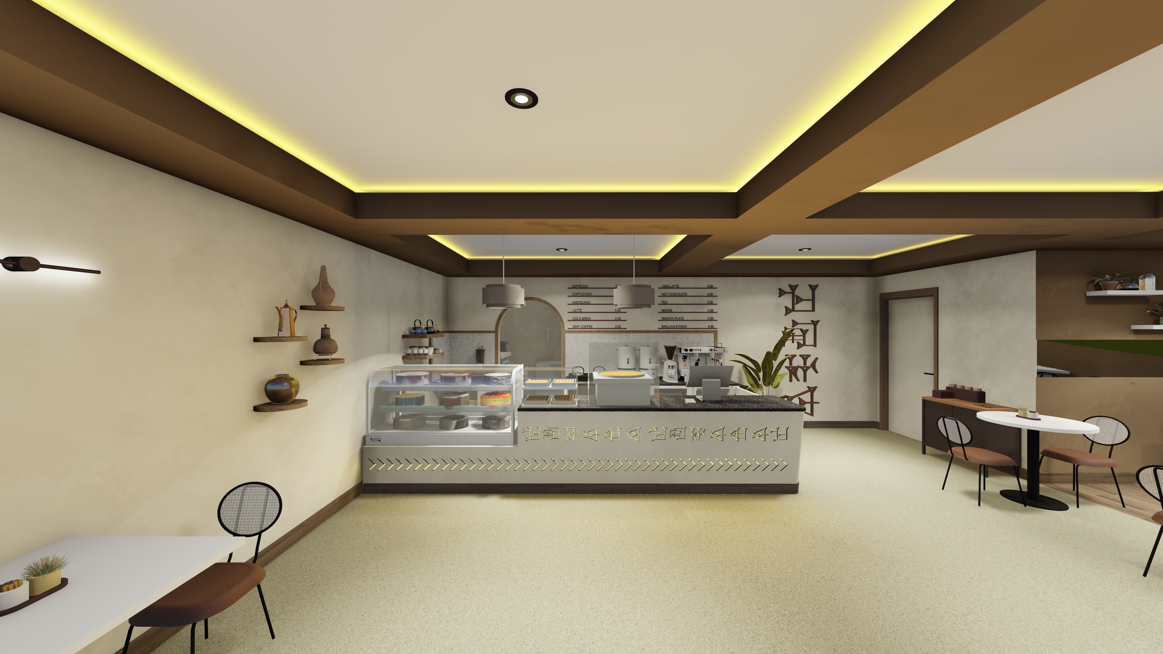 marhaba coffee shop – design develop